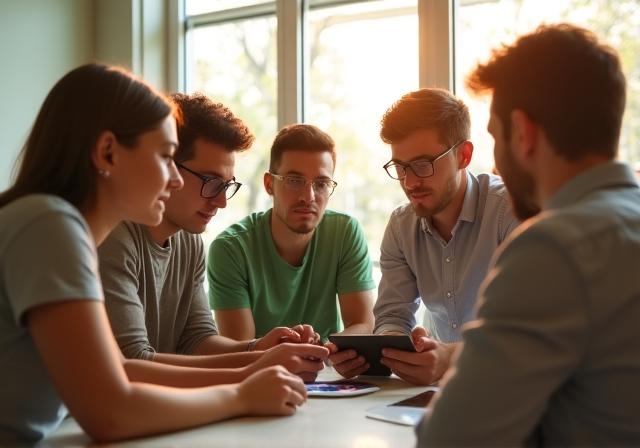 クライアントとの打ち合わせ風景